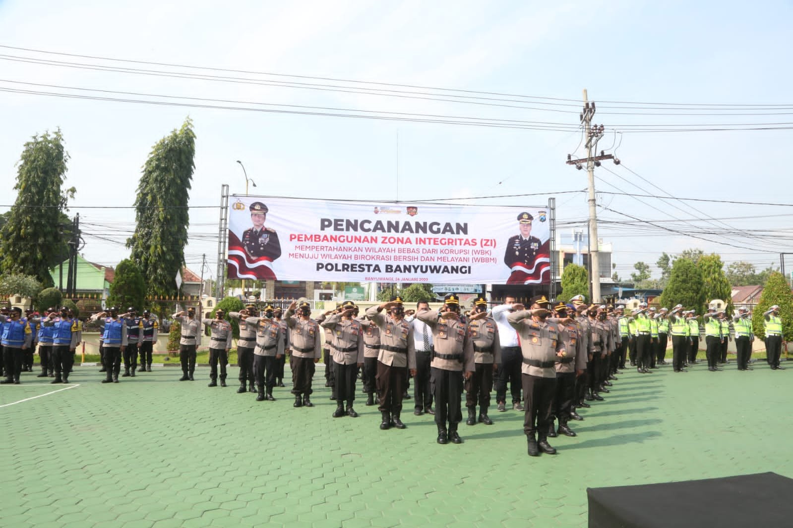 Polresta Banyuwangi Gelar Pencanangan