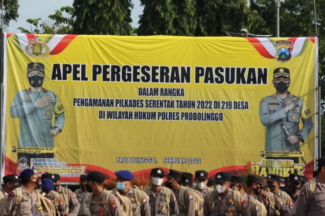 
					Pengamanan Pilkades Serentak 2022, Polres Probolinggo Gelar Serpas