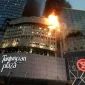 Tunjungan Plaza Surabaya Terbakar, Pengunjung Panik Keluar Mal