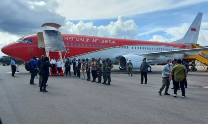 
					Presiden Ir. H. Joko Widodo Tiba Di Kabupaten Mimika