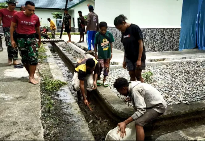 
					Pemberdayaan Masyarakat, Satgas Yonif 126/KC Ajarkan Budidaya Ikan