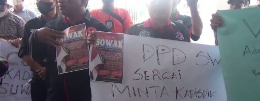 Solidaritas Wartawan Anti Kekerasan Geruduk