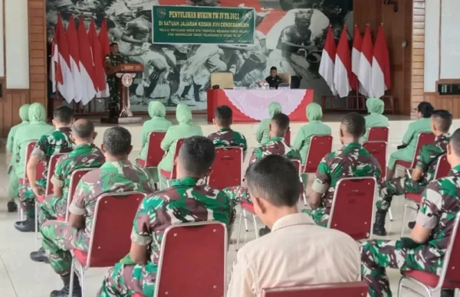 
					Minimalisir Pelanggaran, Prajurit Korem 174/ATW Terima Penyuluhan Hukum