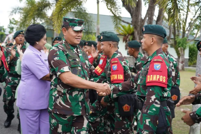 
					Sebanyak 555 Pajurit Yonif Raider 631/Antang di Berangkatkan Panglima TNI 