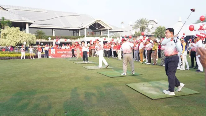 
					Turnamen Golf HUT Ke-64 Pepabri Ajang Silaturahmi Purnawirawan