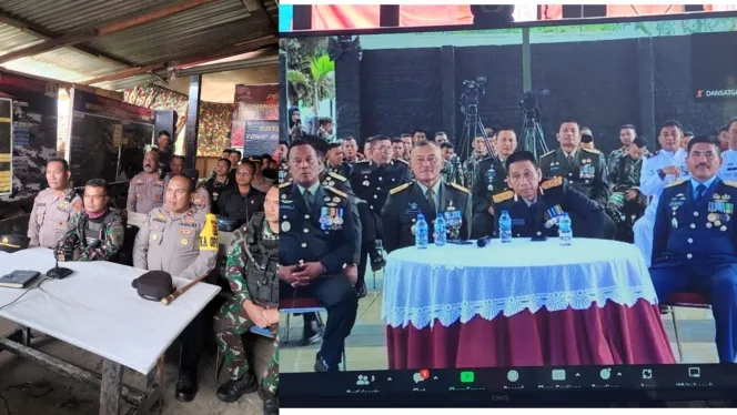 
					Kapolda Jabar Sapa Prajurit Raider 300 Siliwangi Yang Bertugas di Papua via Vicon HUT TNI ke 78