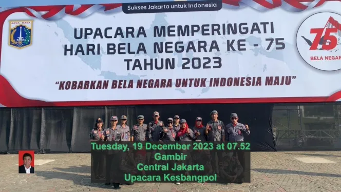 
					GBNN DKI Hadiri HUT Bela Negara Ke-75 di Tugu Monas
