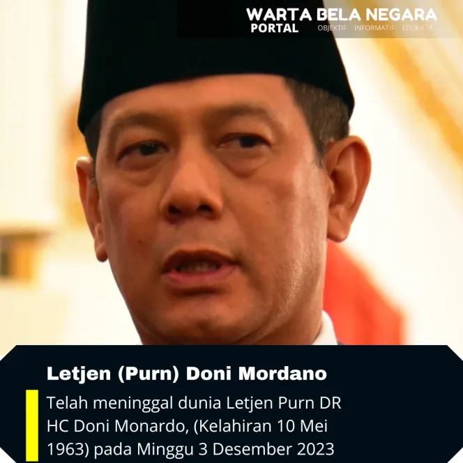 
					Letjen TNI (Pur) Doni Monardo Meninggal Dunia
