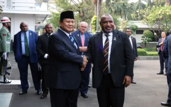 menhan prabowo dan pm papua