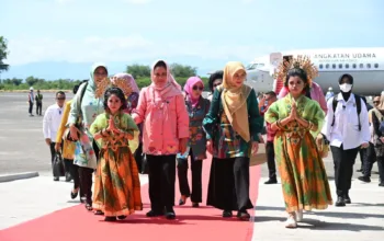 ketua pia sambut ibu iriana