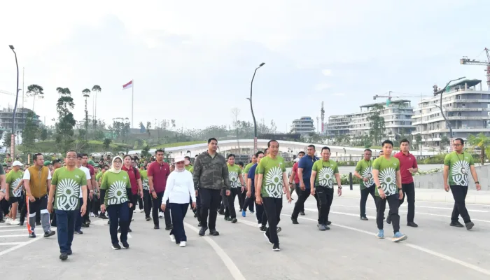 Panglima TNI Dampingi Presiden RI Hadiri Nusantara TNI Fun Run