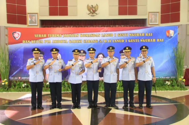 Danlanud Sultan Hasanuddin Hadiri Sertijab Danlanud I Gusti Ngurah Rai di Makoopsud II