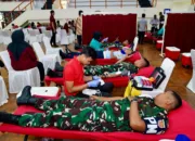 Peduli Sesama, Puspom TNI dan RSPAD Gatot Soebroto Gelar Donor Darah