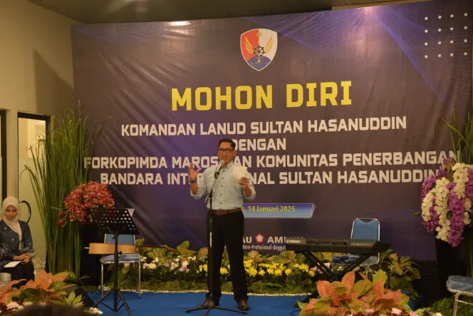 
					Danlanud Sultan Hasanuddin Pamitan Dengan Forkopimda Dan Otoritas Bandara