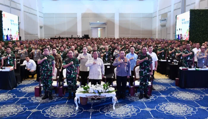 Presiden RI Hadiri Rapim TNI-Polri 2025 Didampingi Oleh Panglima TNI dan Kapolri