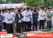 Bupati Bogor Rudy Susmanto dan Wabup Jaro Ade Laksanakan Shalat Idul Fitri