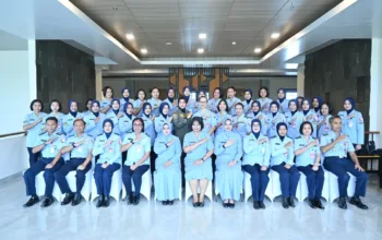 Wara Lanud Sultan Hasanuddin Ikuti Apel Ketum Dharma Pertiwi