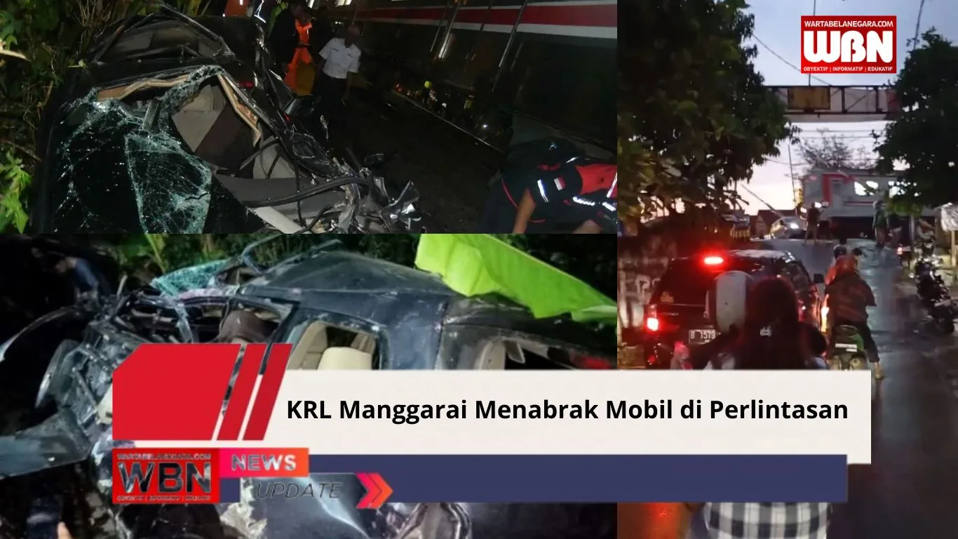 KRL Manggarai-Bogor Tabrak Mobil Grand Livina