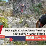 Mahasiswi Tewas Tertimpa Batu saat Latihan Panjat Tebing