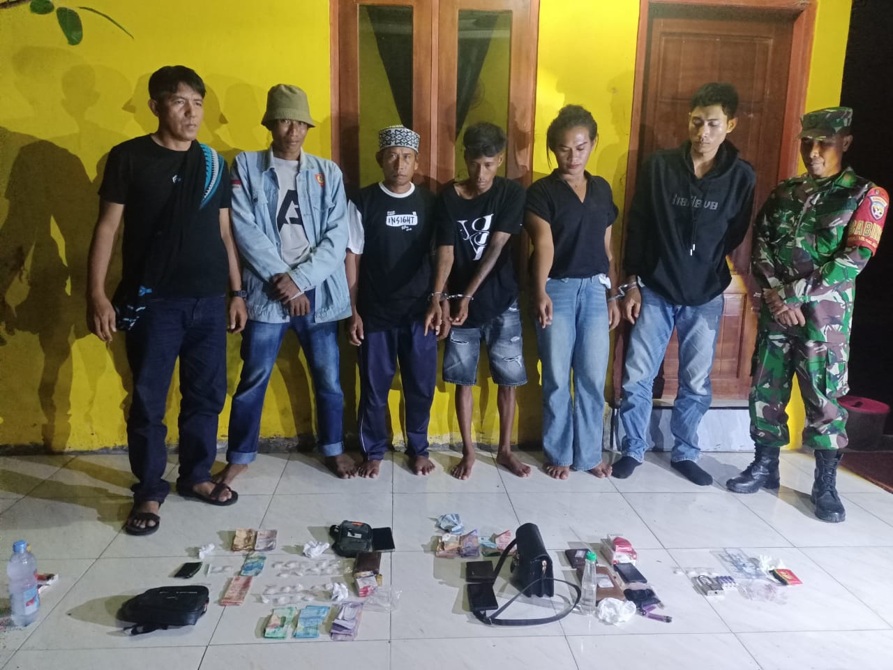 3 Pelaku Peredaran Narkoba Berhasil Diringkus TNI