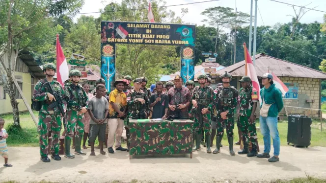 
					Eks OPM  Yeremias Foumair Berikrar Setia Kembal NKRI