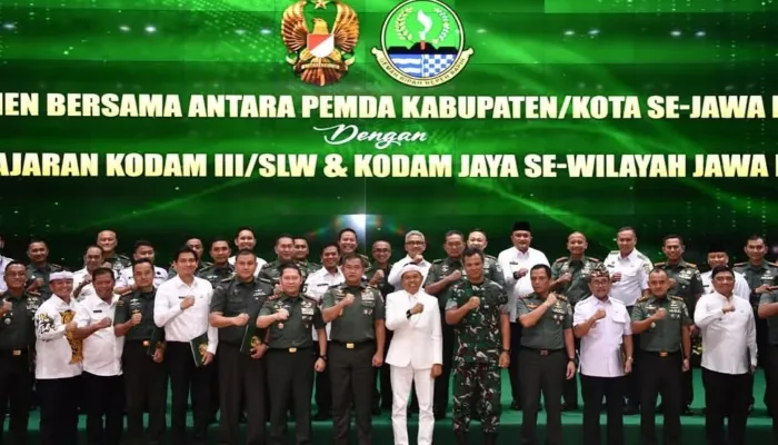 Bupati Bogor Tandatangani Percepatan Pembangunan Dengan Kodam III/Slw