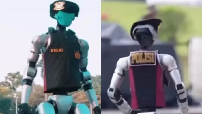 Kehadiran Robot Canggih Meriahkan Gladi Hari Bhayangkara 