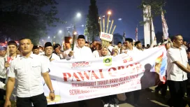Pawai Obor Tutup HJB ke-543 Bersama Bupati Rudy Susmanto
