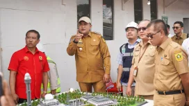 Rudy Susmanto Tinjau Pembangunan Masjid Raya Bogor