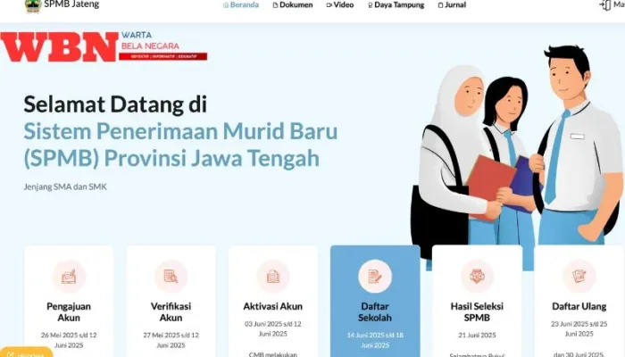 PPDB Jateng 2025 Resmi Dibuka, Ini Cara Daftar SMA/SMK Negeri Online