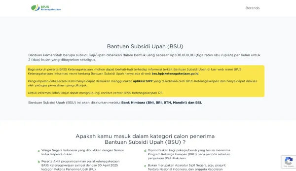 BSU 2025, cara cek penerima BSU, Jadwal Pencairan