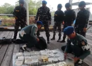 TNI Gagalkan Lagi Penyelundupan 48,54 Kg Sabu di Perairan Dumai
