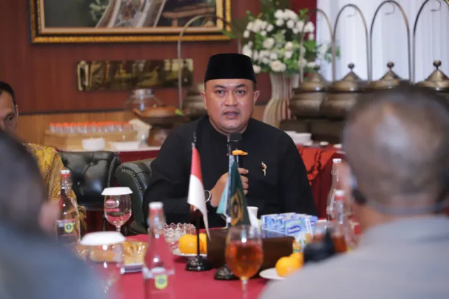 Bupati Bogor Terima Kunjungan Komandan Resimen 1 Pelopor Brimob