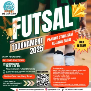 Turnamen Futsal Praktisi Sterilisasi Digelar DPD PPSSI Jabar