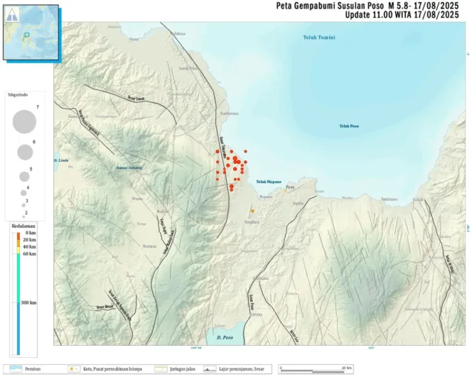 
					Gempa Poso 6,0 SR Guncang Sulawesi Tengah, 29 Orang Terluka