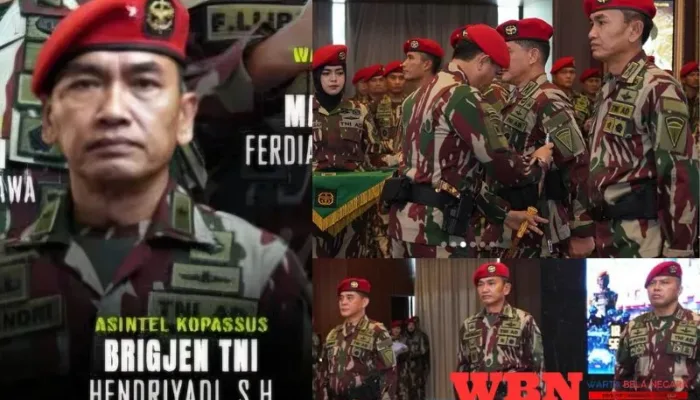 Jabat Asintel Kopassus , Kolonel Inf Hendriyadi Pecah Bintang