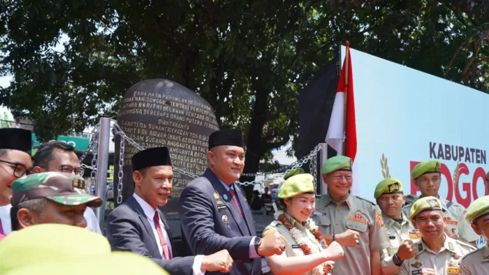 Bupati Bogor Resmikan Monumen Perjuangan Jonggol di Hari Veteran