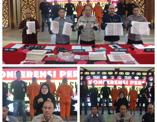 Polres Garut Bongkar Sindikat Uang Palsu ,Tiga Pelaku Pemalsuan Rupiah Ditangkap