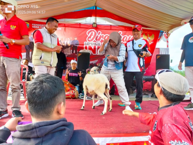 Pemdes Tenjowaringin Tasikmalaya dan Pengurus Koprasi Merah Putih Sukses Gelar Sosialisasi Melalui Gelar Jalan santai