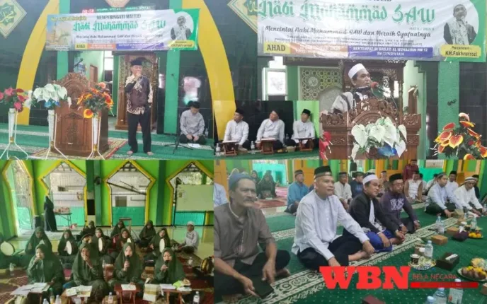 Peringatan Maulid Nabi Muhammad SAW di Masjid Al-Muhajirin RW 12 Pusparaya