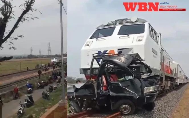 
					KA Tawangjaya Premium Tabrak Mobil 