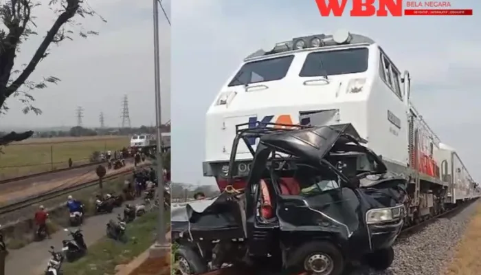 KA Tawangjaya Premium Tabrak Mobil di Cirebon, 2 Orang Tewas