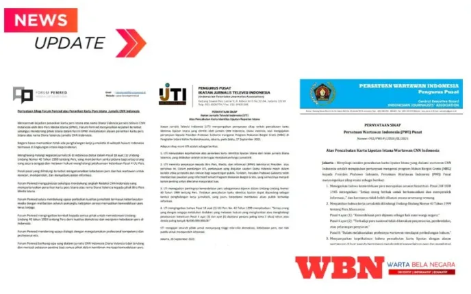 Pernyataan Sikap : Forum Pemred, PWI, dan IJTI