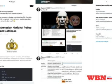 Bjorka Bocorkan 341 Ribu Data Anggota Polri