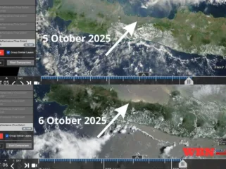 Cahaya Misterius di Laut Jawa, Citra Satelit NASA Picu Dugaan Jejak Meteor