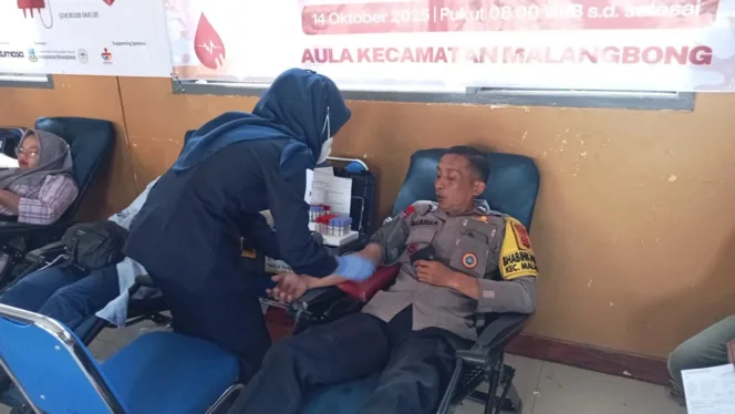 
					Polsek Malangbong Dukung Donor Darah Forkopimcam, Bukti Wujud Sinergitas Kemanusiaan