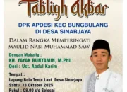 APDESI Bungbulang Gelar Tabligh Akbar Di Lapang Tenjo Laut Sinarjaya
