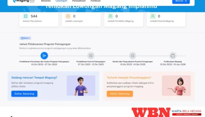 Kemnaker Buka MagangHub 2025 untuk Lulusan Baru D3–S1