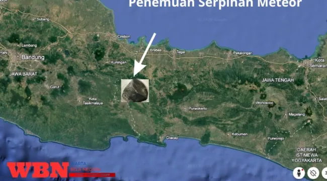 Diduga Pecahan Meteor Jatuh di Tegal, Batu Hitam Ditemukan Warga