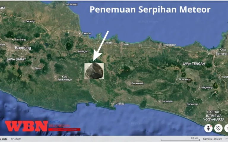 Diduga Pecahan Meteor Jatuh di Tegal, Batu Hitam Ditemukan Warga